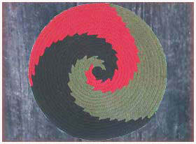 Great-Grandmother Nettie's swirl rug